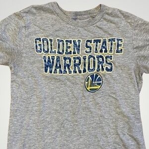 🍕🍭CLOSEOUT Golden State Warriors NBA basketball t-shirt gray blue yellow